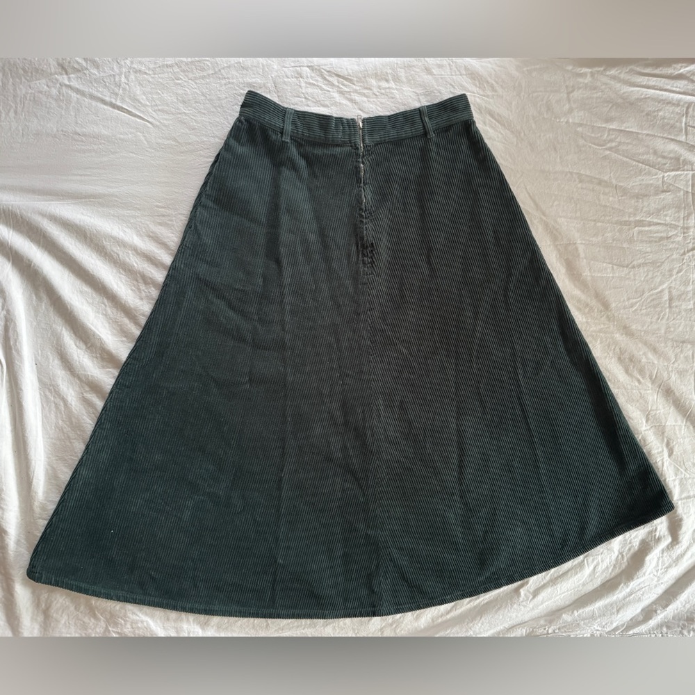 TWOTHIRDS Binlang Corduroy Skirt - Deep Lake Medium - Picture 3 of 7